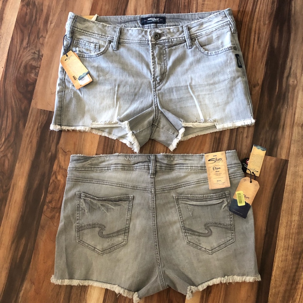 Silver Elyse gray denim/jean shorts size 29 - Picture 2 of 7